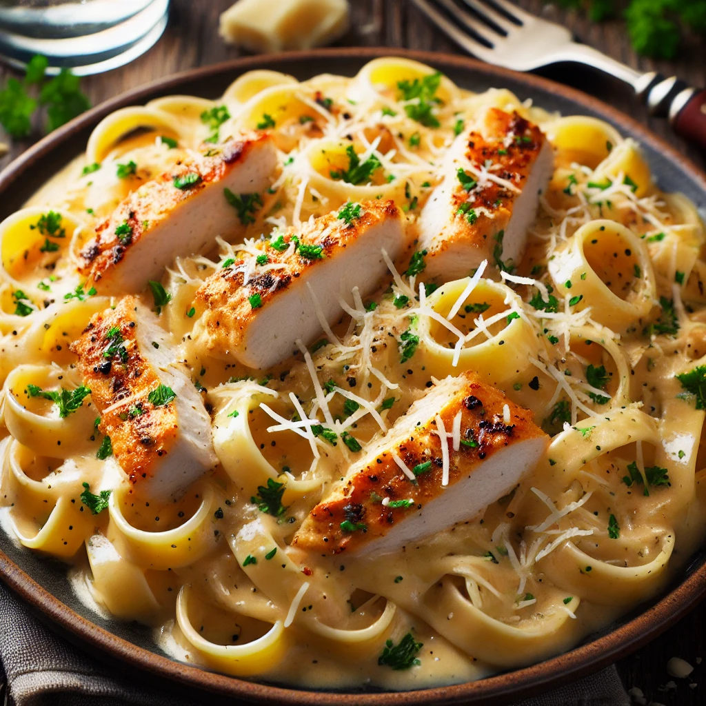 Creamy Garlic Chicken Pasta Recipe: A Simple and Delicious Way to Prepare a Complete Meal