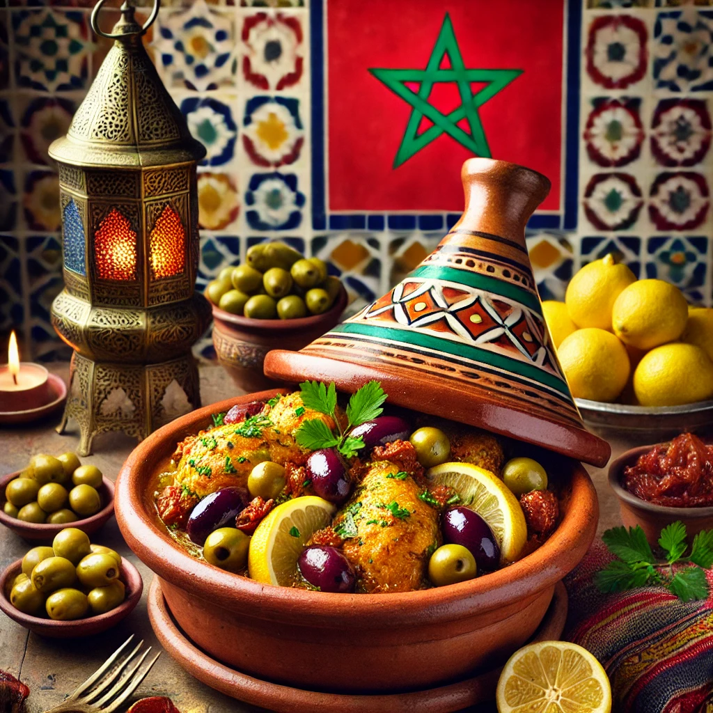 Moroccan Chicken Tagine with Olives