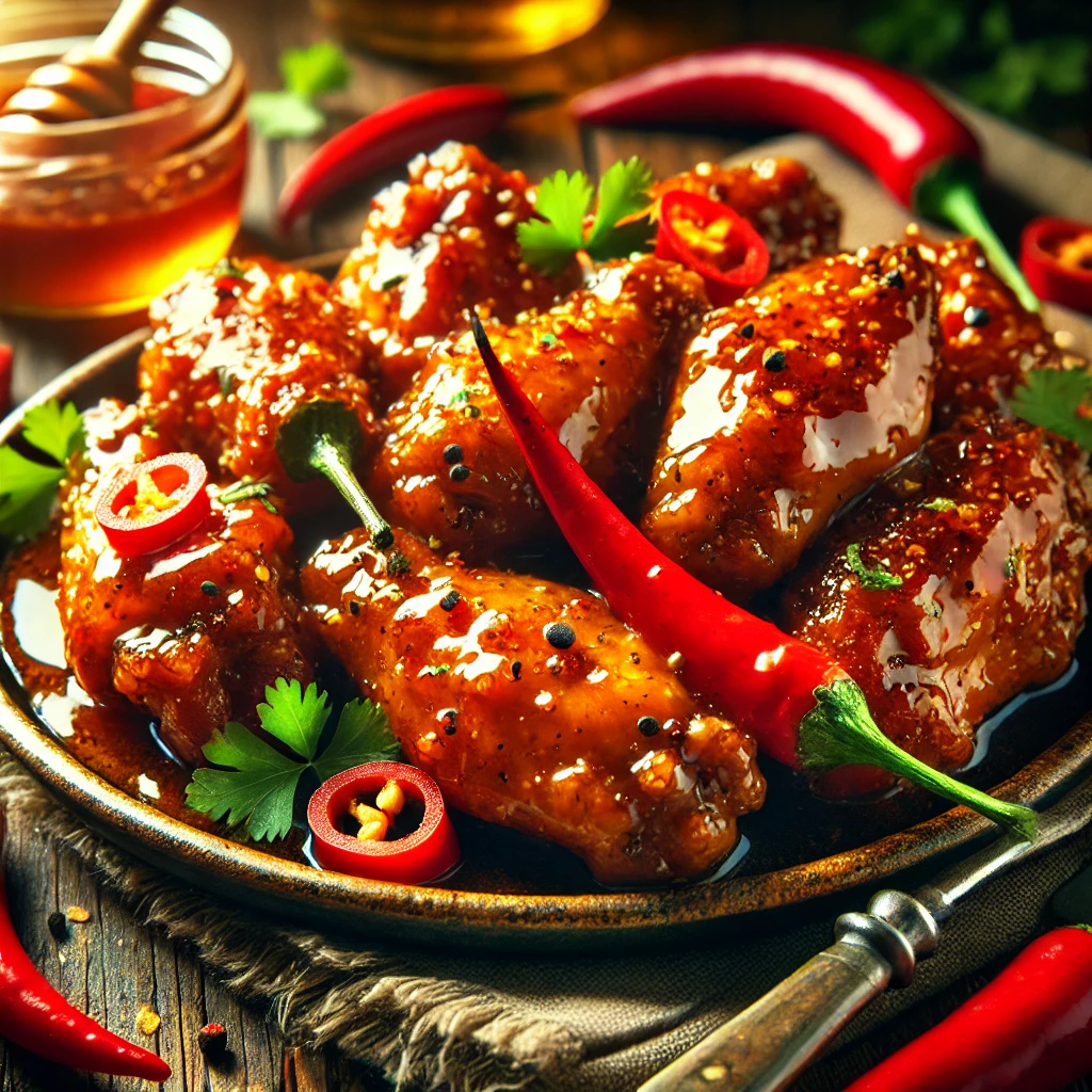 Spicy Honey Chili Chicken Wings – Sweet, Spicy, and Irresistible