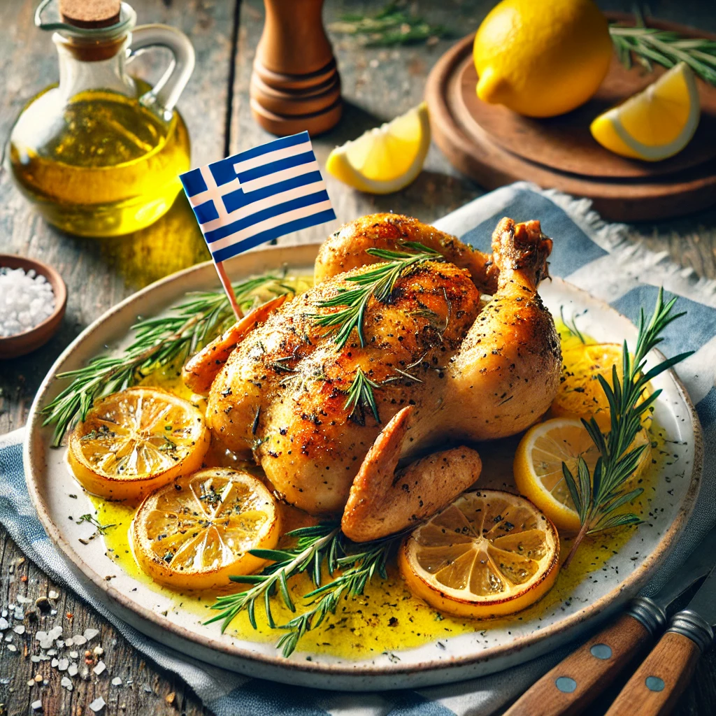 Easy Greek Lemon Chicken Recipe with Roasted Potatoes