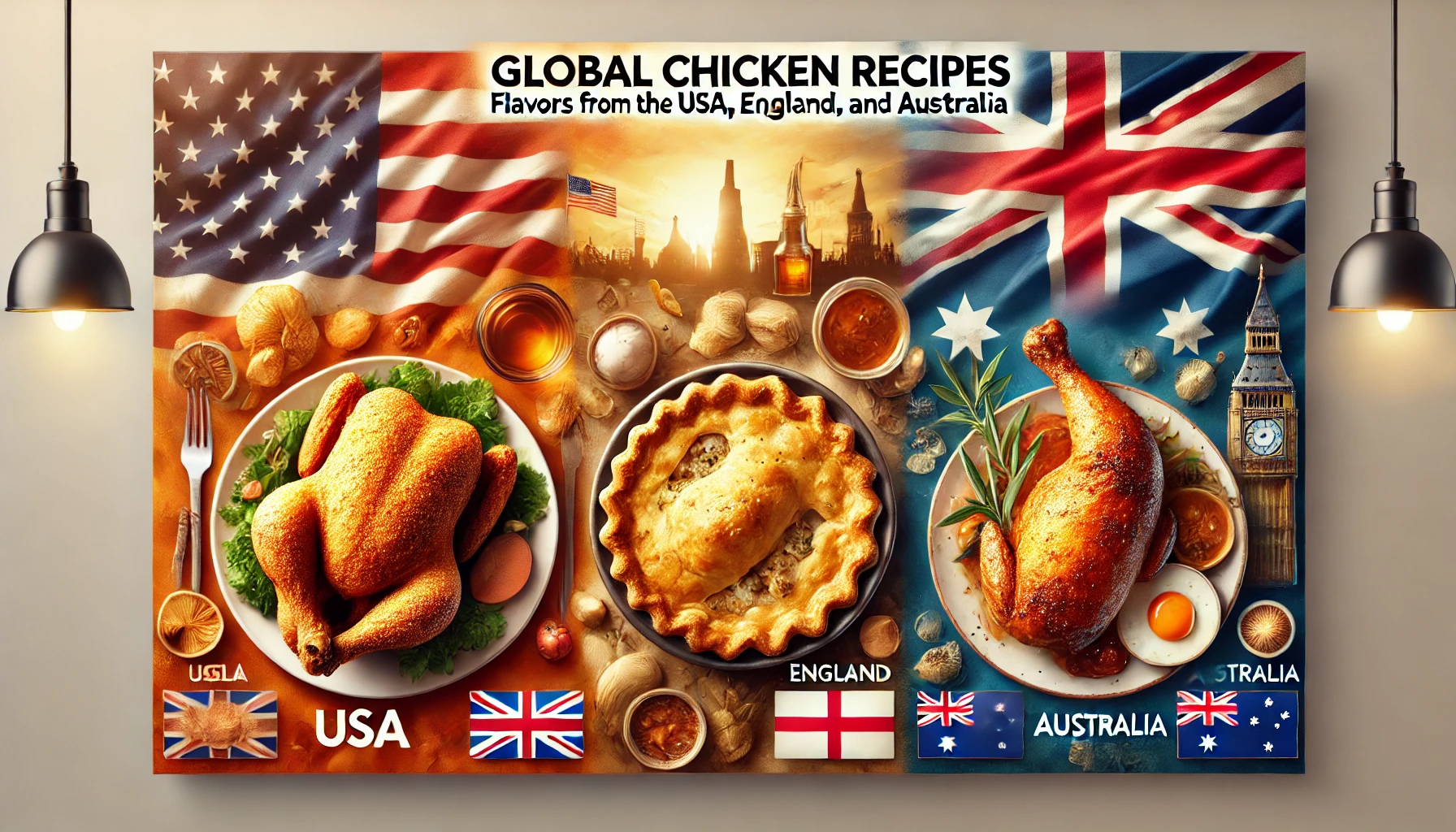 Global Chicken Recipes: Flavors from the USA, England, and Australia