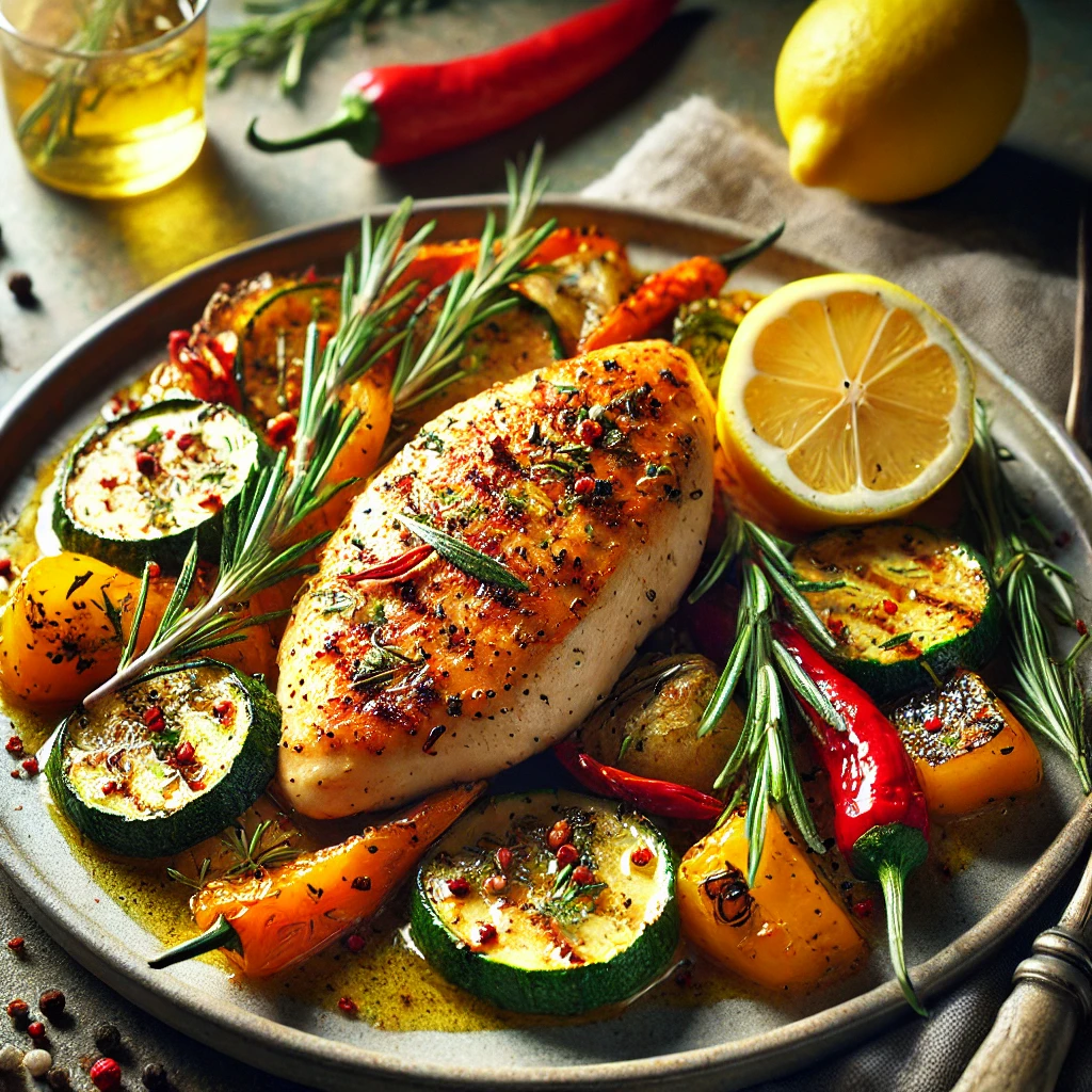 Spicy Lemon Herb Chicken: A Flavorful Delight